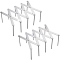 Miniatyrbilde 1 av 7: 2 stk Loks Stativ Skjelett Stativ Pot Holder Laget av Rustfritt Stål