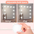 Miniatyrbillede 4 af 8: LED Spejlslys Hollywood Stil Spejl Makeup Lys 10 Dæmpbar