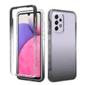 För Samsung Galaxy A33 5G Transparent Tvåfärgad Gradient PC + TPU Telefonfodral