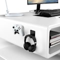 Miniatyrbild 6 av 7: Hörlurshållare - Starkt självhäftande headsetkrok för gaminghörlurar & handkontroller upp till 1 kg, Svart Black