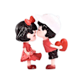 Miniatyrbilde 1 av 5: 2 stk Elskerfigurer Par Miniatyr Skrivebord Hjemmedekor