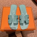 Miniatyrbillede 1 af 5: Sexede sandaler dame strand slippers Klassiske flade læder slippers dame 21