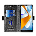 Miniatyrbillede 3 af 4: Kontrastfarvet side-spænde læder telefoncover til OnePlus Nord N20 SE 4G