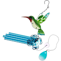 Pikkukuva 4 / 5: Ulkoilma Hummingbird Tuulikellot, Käsintehty Metalli Tuulikellot