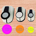 Miniatyrbild 6 av 6: 3-delars cirkelstans set, hålslag, cirkelstans, pappersstans för pyssel, cirkelstans