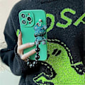 Miniatyrbillede 1 af 4: Passer til iPhone 15/16 mobiltelefon cover gradient bjørn frostet fuld soft case iPhone15 plus grøn
