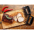 Pikkukuva 4 / 7: Lihakynnet (x2) Nyhtöpossu Lihan Silppuri. Parhaat lihakynnet BBQ:hon, grillaukseen, savustimiin ja grilliin