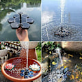 Miniatyrbild 3 av 5: Solcellsdriven Fontän Fågelbad Fontän Flytande Fontän Utomhuspool Dekorativ Fontän