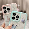 Pikkukuva 4 / 5: Glitter-perhos TPU-puhelinkotelo iPhone 16:lle