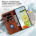 Miniatyrbilde 4 av 5: For iPhone 15 Dobbel 8-formet preget skinnetui