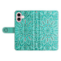 Pikkukuva 5 / 5: iPhone 16 PU-nahkainen puhelinpidiketeline, painettu auringonkukka, korttipidike, puhelinkuori