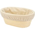 Miniatyrbillede 1 af 7: 21 cm/8 tommer Oval Lang Banneton Brøddej Hævekurv i Rattan med Foring til Professionelle & Hjemmebagere