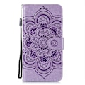 Miniatyrbillede 2 af 5: Mandala Læder Telefon Cover til iPhone 15 Pro