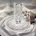 Miniatyrbillede 5 af 5: LED skrivebordslampe krystal, diamant sengelampe, roseformet stemningslampe