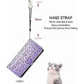 Miniatyrbillede 3 af 5: Etui til iPhone 16 Pro Max 2024 Wallet Case til kvinder med kortholder Præget sødt flip PU læder magnetisk beskyttelsescover med lanyard til iPhone