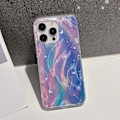 Miniatyrbillede 2 af 5: Dobbeltlags Gradient Drøm Stjerne Akryl Hybrid TPU Telefon Cover til iPhone 12