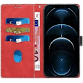 Miniatyrbild 5 av 5: Kompatibelt för iPhone 16 Pro Max Plånboksfodral, [Ställ][Handledsrem][Korthållare] TPU Inre Skyddande PU Läder Folio Flip Omslag Designat