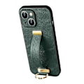 Miniatyrbillede 1 af 4: Til iPhone 13 SULADA Cool Series PC + Lædertekstur Hudfølelse Stødsikkert Telefoncover (Sort)