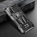 Miniatyrbillede 1 af 4: Til Samsung Galaxy S21+ 5G Machine Armor Warrior Stødsikkert PC + TPU Beskyttelsesetui (Sort)
