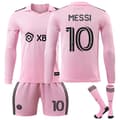 Inter Miami CF Lasten Kotipaita Pitkillä Hihoilla & Sukilla, #10 Messi 28 28