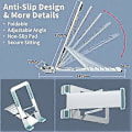 Miniatyrbild 3 av 5: Ställ för iPhone 14 Pro Max 13 12 11 XR Samsung A53 S22 S21 S20 Galaxy Z Flip 4 Pixel Aluminium Justerbar Dockningshållare Tablet Kickstand iPad Mini Air