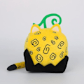 Miniatyrbillede 2 af 5: Blox Fruits Spil Perifer Frugt Leopard Print Æske Plyslegetøj Lilla Æske Dukke[HK] 15cm Gul kubeæske 190g