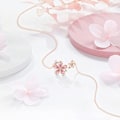Miniatyrbilde 2 av 5: Kirsebærblomst Halskjede Rosa Mild Fe Sjarm Kirsebær