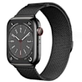 Miniatyrbillede 1 af 7: Milanese loop rem til Apple Watch band iwatch Series 9 3 6 5 SE 7 8 Ultra 2 stjerneskær black 42mm/44mm/45mm/49mm