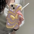 Miniatyrbild 1 av 5: Färgglatt uppblåsbar fjäril silikon iPhone 11 skal