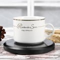 Miniatyrbillede 3 af 5: Kopvarmer Drikkevarevarmer Kaffevaremer Med En Elektrisk Varmeplade Til Te Kaffe Mælk Kaffevaremer Med Euro Stik Til Kontor Og Hjem