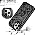 Miniatyrbillede 5 af 5: iPhone 15 Pro Wallet Etui med Kortholder Slids Stødsikkert Etui Flip Folio Blødt PU Læder Magnetisk Lukning Beskyttelses Etui Cover (Sort)