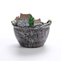 Miniatyrbilde 2 av 5: Blomsterpotter i harpiks for sukkulenter, hjemmehagearbeid orange