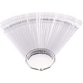 Miniatyrbillede 1 af 8: Neglefarve display sticks, salon neglefarve display sticks, manicure øvelse, vifteform, med metalring, 50 ark pr. pakke, naturlig farve Transparent