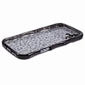 Miniatyrbild 4 av 5: Skal till iPhone 16 Curly Frame TPU Mobilskal Leopardtryck Glitter-Svart