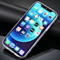 Miniatyrbillede 3 af 4: TPU-beskyttelsesetui med gipsurtblomstermønster til iPhone 12 mini