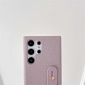 Miniatyrbillede 2 af 4: Etui til Samsung Galaxy S24 Ultra med håndledsrem, PU læder telefonetui med stativ til Samsung Galaxy S24 Ultra