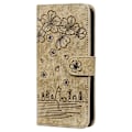 Miniatyrbillede 2 af 4: Tegnet Sakura Kat Præget Læderetui til iPhone 12 mini