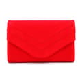 Damväska, flanell bröllop axel crossbody väska red