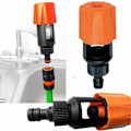 Miniatyrbilde 1 av 2: Kraneslangekobling, hageslangeadapter orange