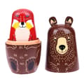Miniatyrbild 8 av 8: Ryska Dockor / Matryoshka - Babushka docka - Djur multicolor