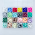Miniatyrbillede 6 af 8: Lerbeads / Heishi Beads Bohemian Kit - KREA DIY Smykkekit med Diverse Beads - 6000 stk