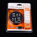 Miniatyrbillede 3 af 3: Hub Cirkelformet Multiport Splitter Oplader Adapter black