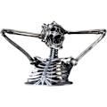 Miniatyrbilde 1 av 5: Break The Rules Madness Squelette Byste Skulptur, Bryter Alle T