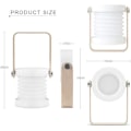 Miniatyrbillede 2 af 5: LED sengelampe natlampe retro touch justerbar, foldbar red