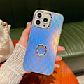 Pikkukuva 1 / 5: iPhone 13 Pro IMD -sähköpinnoitettu puhelinkotelo PC+TPU -matkapuhelinkuori jalustarenkaan pidikkeellä