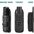 Miniatyrbillede 4 af 8: Lommelygte Holster, Taktisk 360 Graders Rotation Bælte med Klips