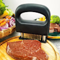 Miniatyrbillede 5 af 7: 48-pins Steaksmørner i rustfrit stål, mørbradsmørner, nål til mørning af bøffer, løsningsnål til kød, kødmørnerhammer til oksekød