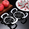Miniatyrbillede 3 af 5: Æbleskærer, rustfrit stål, kerne, rustfri, skåret frugt, 12 blade