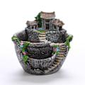 Miniatyrbilde 5 av 5: Blomsterpotter i harpiks for sukkulenter, hjemmehagearbeid orange
