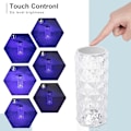 Miniatyrbillede 3 af 5: LED skrivebordslampe krystal, diamant natlampe, atmosfærelampe